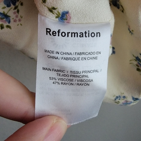 Reformation Ellora Top in Blaire size 12 NWT - Picture 9 of 10